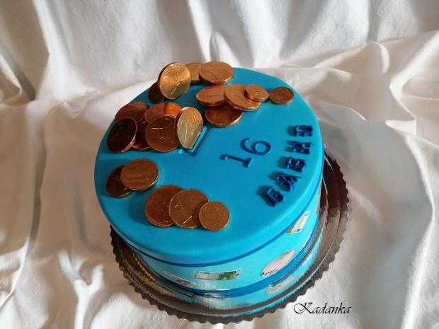 Posledná tohoročná Pokladníčka pre fešáka, čo rád sporí..., torta, Ostané torty pre deti, Kadanka, 5