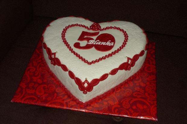 Blanka - 50 -, torta, Narodeninové torty Blanka - 50 -, torta, Narodeninové torty, Primilka, 1