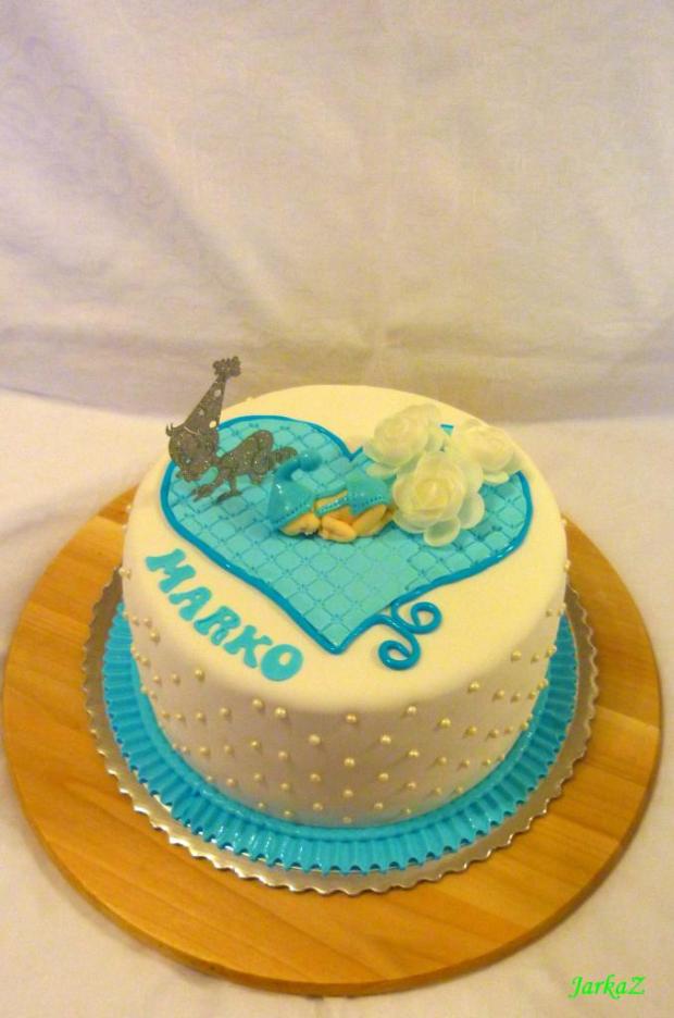 Krstinová pre chlapčeka, torta, Torty na cirkevné sviatky, JarkaZ, 1