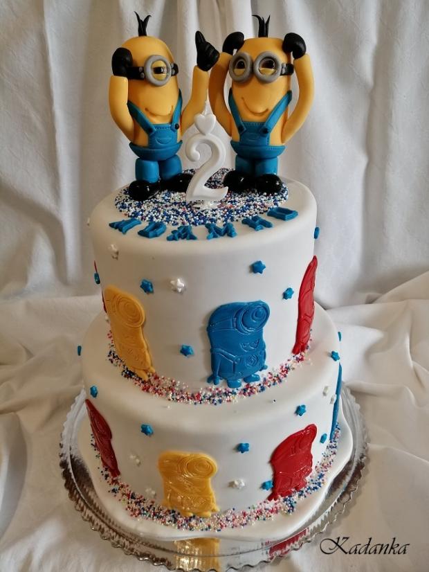 Minions - Mimoni, torta, Rozprávkové torty, Kadanka, 1