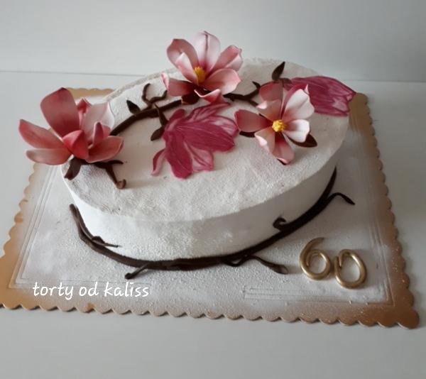 Zamatova s magnoliami, torta, Narodeninové torty, katarina73, 2