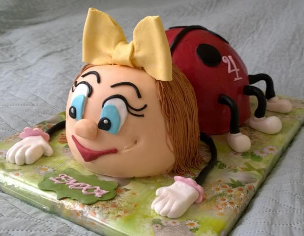 Lienka..., torta, Torty so zvieratkami, Mariolka, 1