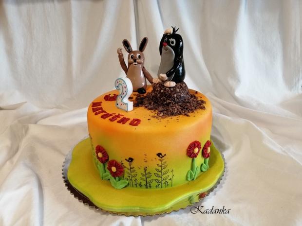 Krtko a zajačik..., torta, Rozprávkové torty, Kadanka, 1