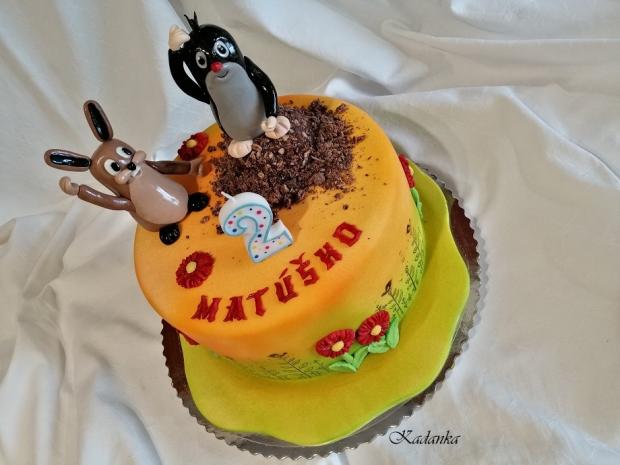 Krtko a zajačik..., torta, Rozprávkové torty, Kadanka, 4