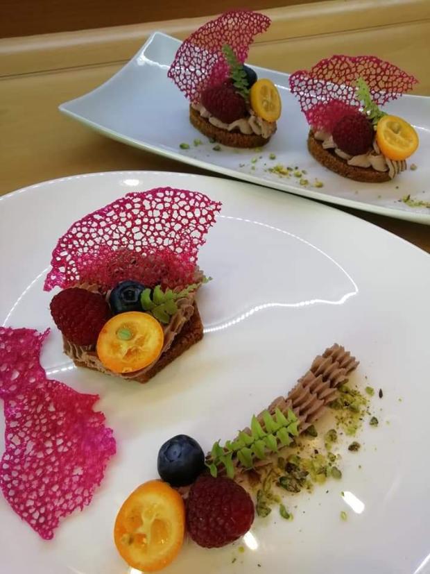 Mini dezert zdobený čoraz tuiles , torta, Zákusky, zuzanka12, 6