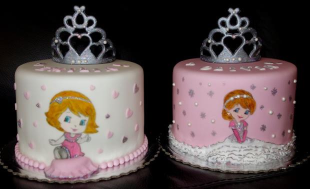 pre sestričky princezničky-maľované, torta, Torty pre dievčatá, KSlavka, 1