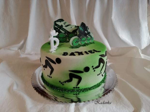 Pre rýchlostného korčuliara na kolieskových korčuliach - SPEED SKATING , torta, Športové torty, Kadanka, 3