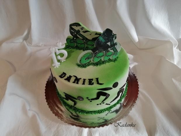 Pre rýchlostného korčuliara na kolieskových korčuliach - SPEED SKATING , torta, Športové torty, Kadanka, 4