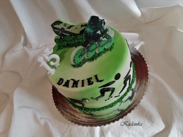 Pre rýchlostného korčuliara na kolieskových korčuliach - SPEED SKATING , torta, Športové torty, Kadanka, 2
