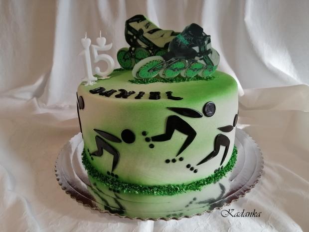 Pre rýchlostného korčuliara na kolieskových korčuliach - SPEED SKATING , torta, Športové torty, Kadanka, 1