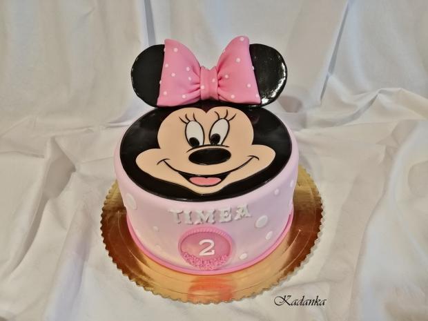 Miška Mini - Minnie Mouse, torta, Rozprávkové torty, Kadanka, 2