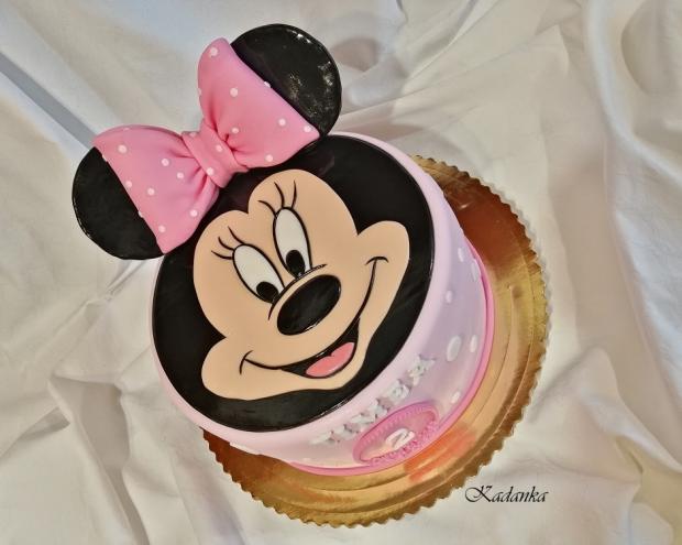 Miška Mini - Minnie Mouse, torta, Rozprávkové torty, Kadanka, 4