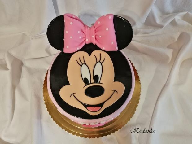Miška Mini - Minnie Mouse, torta, Rozprávkové torty, Kadanka, 3