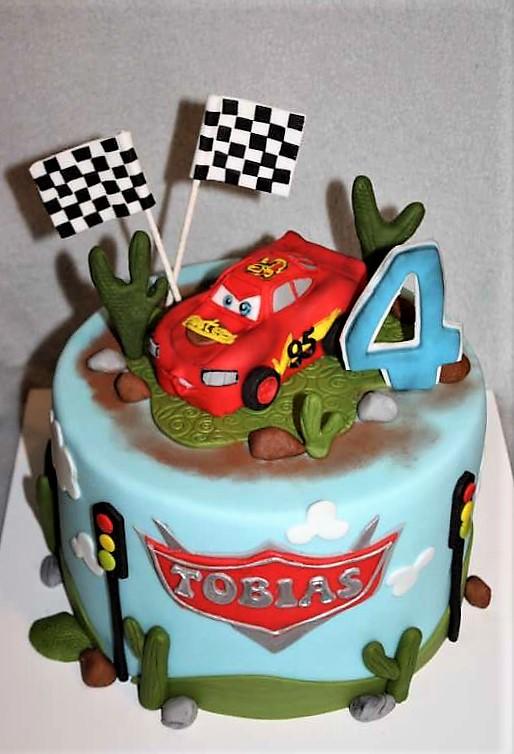 Mc qeen, torta, Torty autíčka, vláčiky, stanula, 1