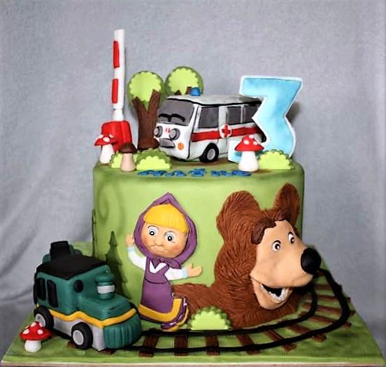 Máša a medveď, torta, Rozprávkové torty, stanula, 1