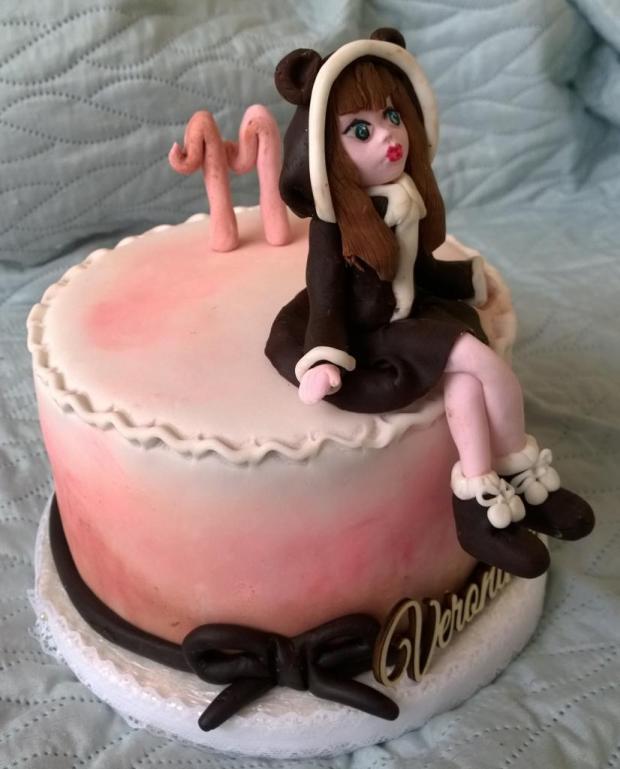 S dievčatkom..., torta, Torty pre dievčatá S dievčatkom..., torta, Torty pre dievčatá, Mariolka, 2