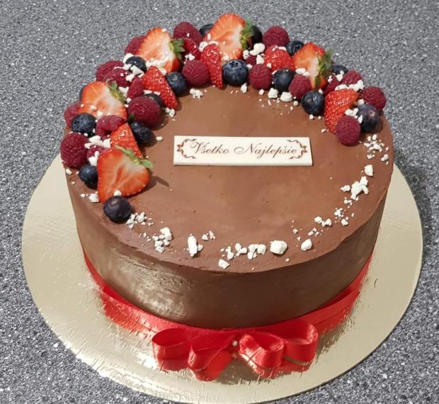 ovocna čokoladova, torta, Čokoládové torty, MK martina, 1