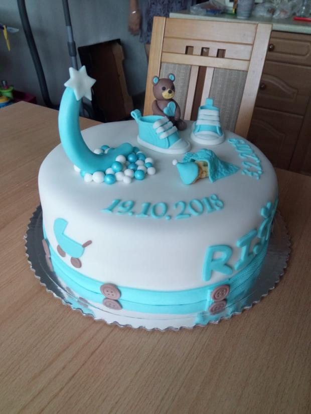Krstinová, torta, Torty na krstiny, KatkaPes, 3