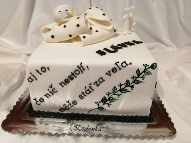 Dezertík s citátmi..., torta, Narodeninové torty, Kadanka, 3