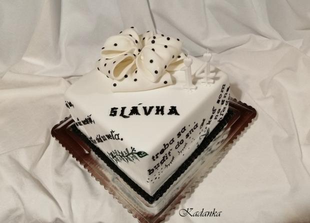 Dezertík s citátmi..., torta, Narodeninové torty, Kadanka, 1