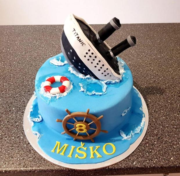 titanic podľa predlohy , torta, Ostané torty pre deti, MK martina, 1