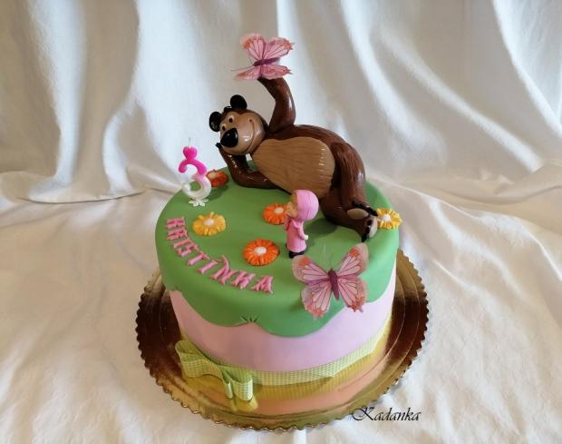 Máša a medveď..., torta, Rozprávkové torty, Kadanka, 3