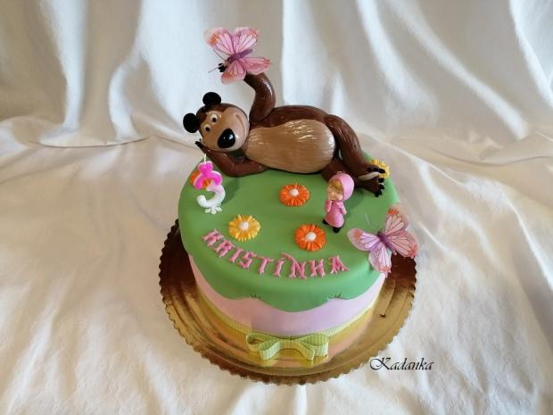 Máša a medveď..., torta, Rozprávkové torty, Kadanka, 1
