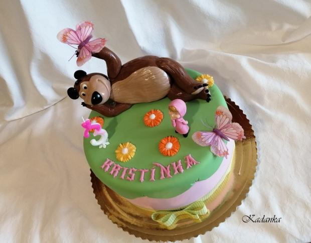 Máša a medveď..., torta, Rozprávkové torty, Kadanka, 4