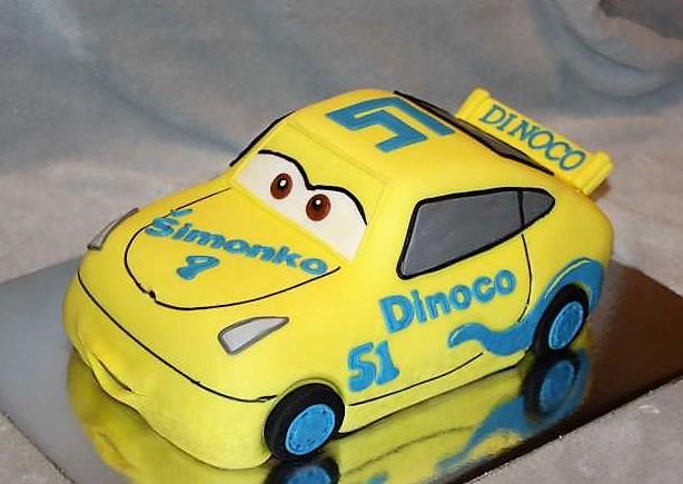 Autíčko z Cars, torta, Torty autíčka, vláčiky, stanula, 1