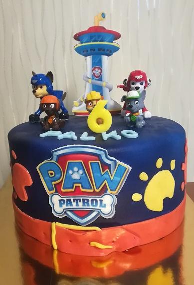 Tlapkova patrola , torta, Narodeninové torty, Kkaty, 1