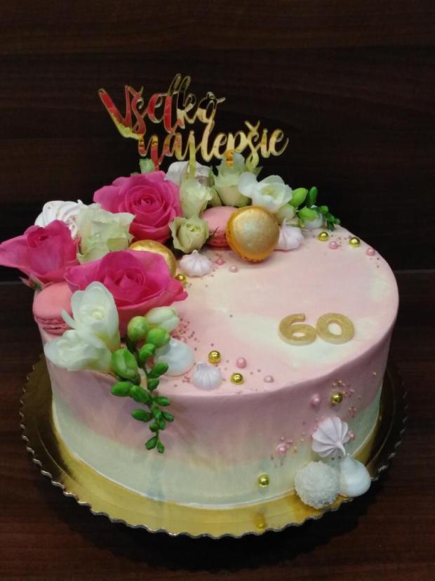 Živé kvety , torta, Narodeninové torty, Gabri, 1