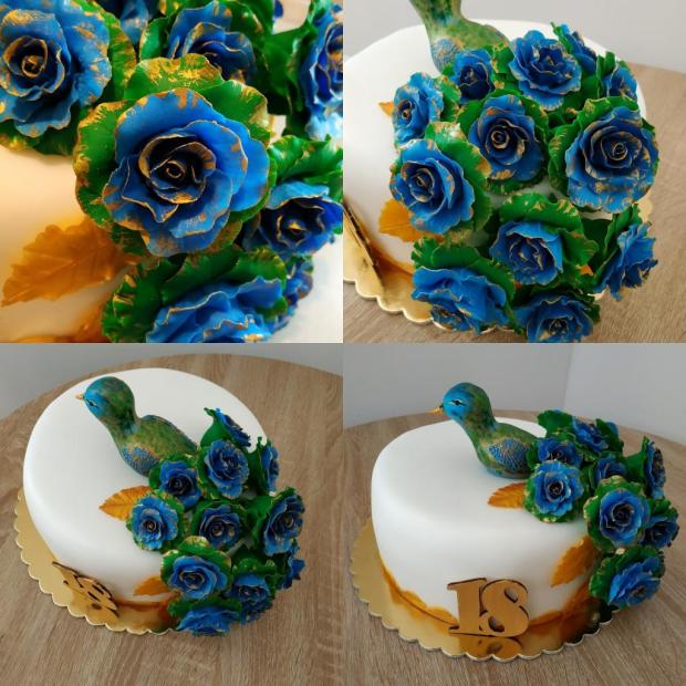 Páv, torta, Narodeninové torty, Zdenka Kapustkova, 1