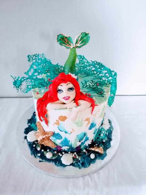 Ariel, torta, Torty pre dievčatá Ariel, torta, Torty pre dievčatá, mlssna alena, 1