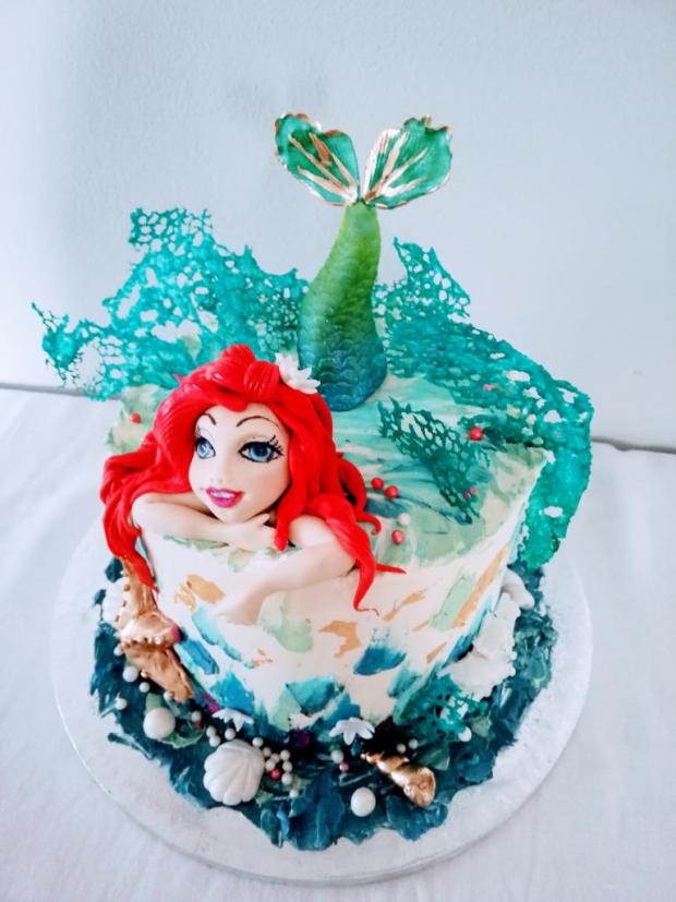 Ariel, torta, Torty pre dievčatá Ariel, torta, Torty pre dievčatá, mlssna alena, 2