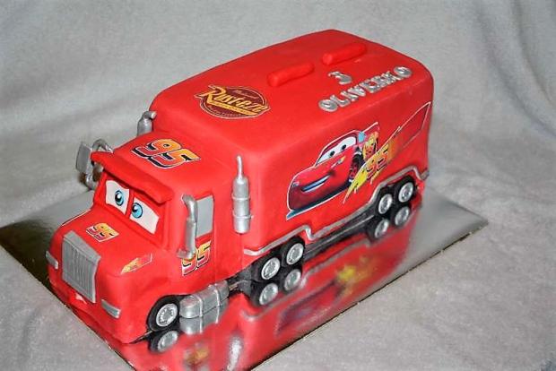 Kamión Mc Qeen, torta, Torty autíčka, vláčiky, stanula, 1