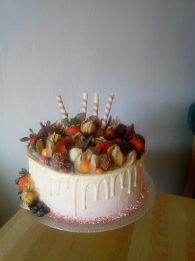 narodeninová drip , torta, Narodeninové torty, milka.stef, 1