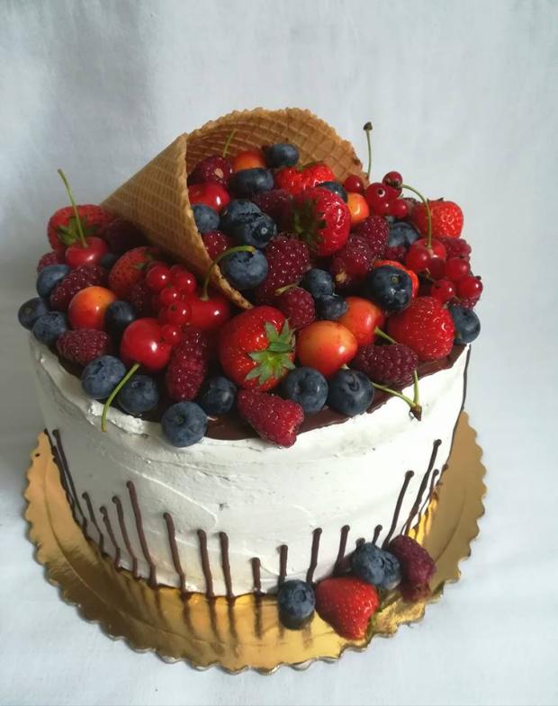 Drip s ovocím , torta, Drip torty, MartinaO, 1