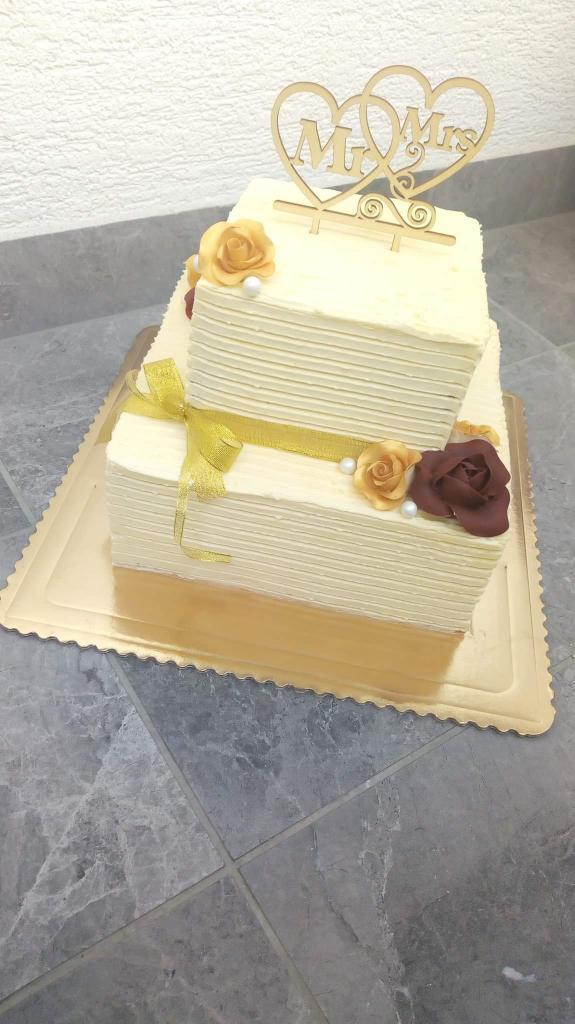 Svadobná so srdiečkami, torta, Svadobné torty, veronika1311, 2