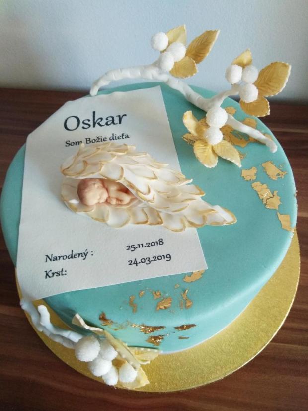 Krstinova pre Oskara, torta, Torty na krstiny, m.o.n.i.č.k.a, 3