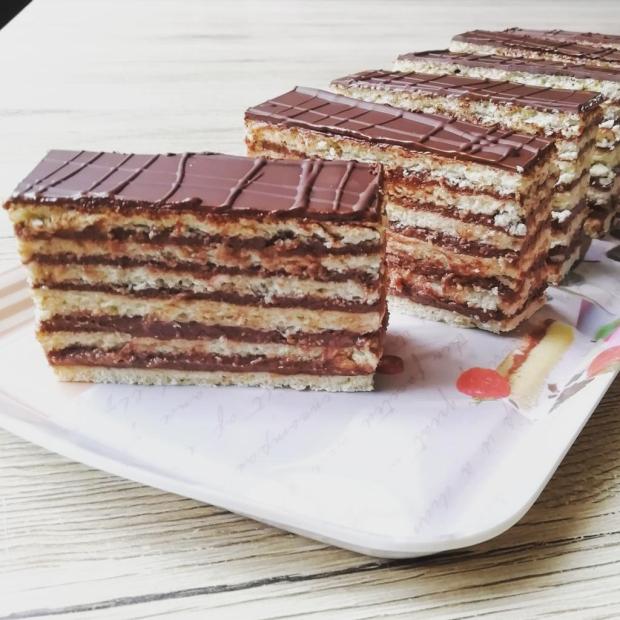 Dobošové rezy , torta, Zákusky, TinkyCake, 1