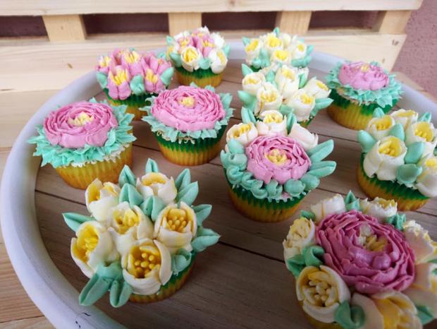 Jarné cupcakes, torta, Zákusky, Sisenka, 2