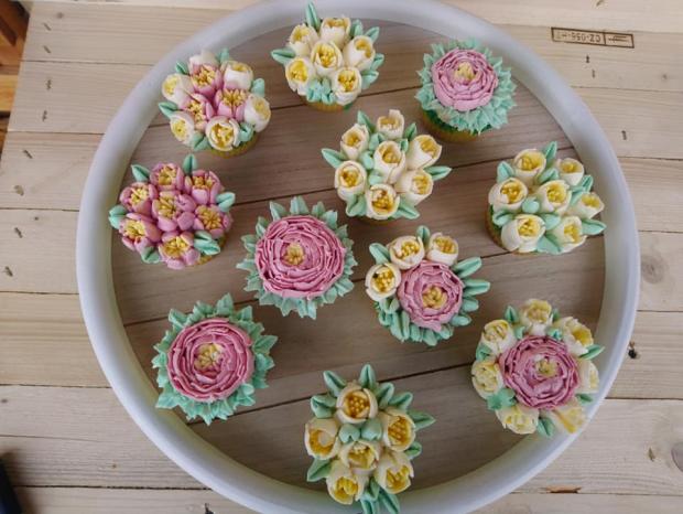 Jarné cupcakes, torta, Zákusky, Sisenka, 1