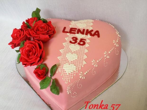 srdce k narodeninám, torta, Narodeninové torty srdce k narodeninám, torta, Narodeninové torty, Tonka 57, 1