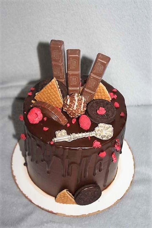 Drip torta  s kľúčikom, torta, Drip torty, stanula, 1