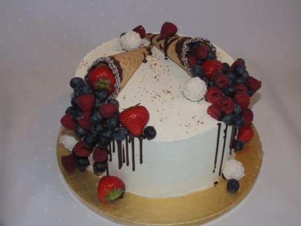 ovocná svieža, torta, Drip torty, andreao, 1