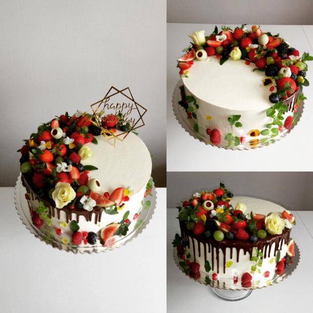 Ovocná tortička, torta, Narodeninové torty, Albi27, 1