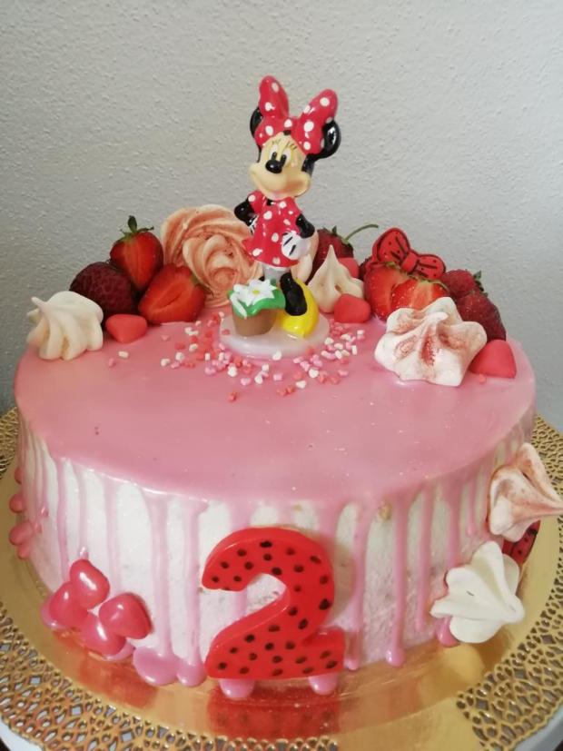 Minnie drip tortička , torta, Drip torty, TinkyCake, 1