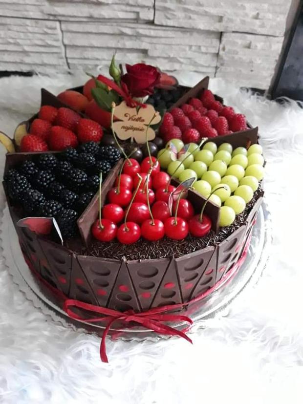 Cokoladovo-ovocna, torta, Čokoládové torty, messinka, 1