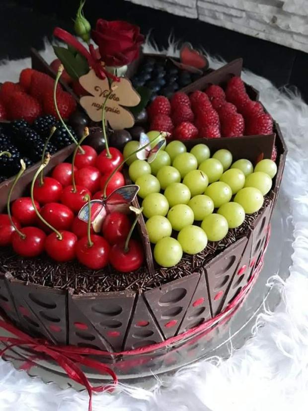 Cokoladovo-ovocna, torta, Čokoládové torty, messinka, 4