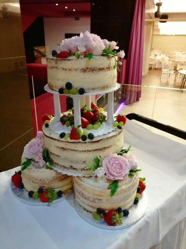 Nahá svadobná, torta, Svadobné torty, Sigetka, 1